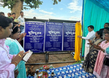 उद्योग मंत्री श्री देवांगन ने कोरबा में 1.20 करोड़ रुपये के विकास कार्यों की रखी आधारशिला