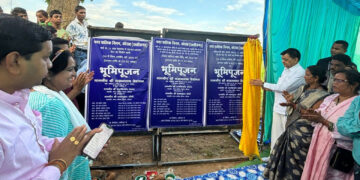 उद्योग मंत्री श्री देवांगन ने कोरबा में 1.20 करोड़ रुपये के विकास कार्यों की रखी आधारशिला