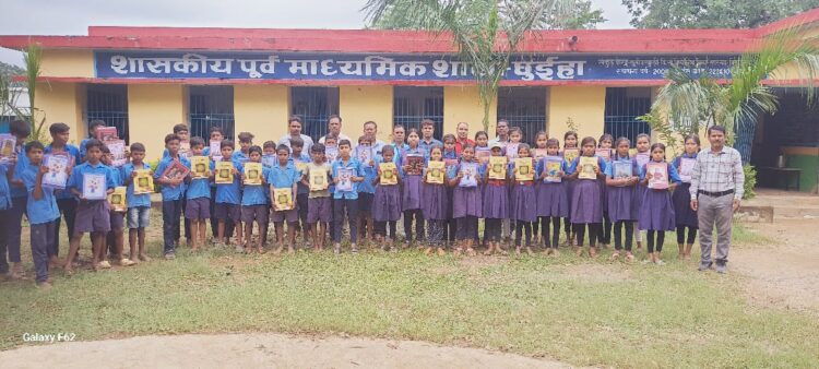 छुईहा में शाला प्रवेशोत्सव हर्षोल्लास के साथ सम्पन्न