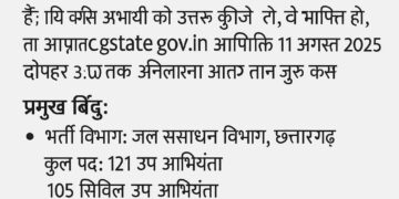 जल संसाधन विभाग में उप अभियंता भर्ती परीक्षा के मॉडल उत्तर जारी